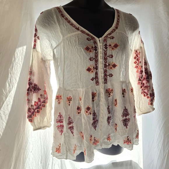 Free People Vintage Peplum Top - Picture 5 of 8